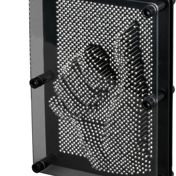 Large Metal Pin Art Toy – 3D Sculpture Creative Desk Toy & Sensory Gadget for Kids & Adults | Retro Office Decor, Fun Stocking Filler Gift or Secret Santa Gift, 18cm x 14cm