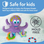 Nuby Octopus Floating Bath Toy - Sensory Development | 3 Rings Included | Colourful - Image 7