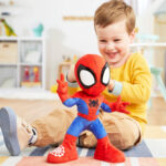 Spidey and his Amazing Friends Marvel Dance 'N Crawl Spidey Interactive Plush Toy with Sounds, Talking Spider-Man Toys for Kids - Image 4