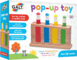 Galt Pop-Up Toy - Colourful Wooden Sensory Toy for Boys and Girls -Early Learning Cause and Effect Toy for Colour Recognition and Motor Skills Development - First Birthday Gift for Ages 12 Months Plus - Image 4