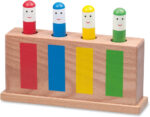 Galt Pop-Up Toy - Colourful Wooden Sensory Toy for Boys and Girls -Early Learning Cause and Effect Toy for Colour Recognition and Motor Skills Development - First Birthday Gift for Ages 12 Months Plus