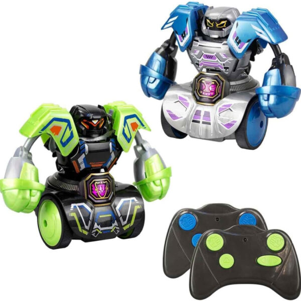 SilverLit YCOO Robo Kombat Tornado, Interactive Robot Fighting Toy with 360° Spin & Super Tornado Punch, 2 Battle Modes AI & Multiplayer, Sound Effects, LED Power Belt, optimal for Kids 5+