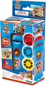 Paw Patrol Nickelodeon Torch & Projector – Projects 24 Images, Dual Function Flashlight & Projector with Slide Discs, Batteries Included