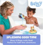 Toomies Bluey Bath Float 2 Pack | Pouring Cup Bluey and Bingo ToddlerBath Toys in Floating Pool Rings with Water Wheels | Officially Licensed BlueyToys | Toddler Toys for 18 Month Old Plus - Image 4