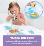 Toomies Bluey Bath Float 2 Pack | Pouring Cup Bluey and Bingo ToddlerBath Toys in Floating Pool Rings with Water Wheels | Officially Licensed BlueyToys | Toddler Toys for 18 Month Old Plus - Image 5