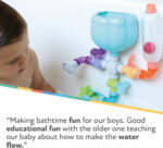 Nuby Wacky Water Works Pipes Bath Toy, Multicolor, 3 Years + - Image 2