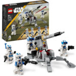 LEGO Star Wars 75345 501st Clone Troopers Battle Pack Set - Collectible Building Toy with an AV-7 Cannon & 4 Minifigures - Gift for 6+ Year Old Boys & The Clone Wars Fans