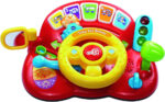 VTech Toddler Interactive Drover Toy Featuring a Steering Wheel with Music and Light, Multicolor, 19 x 26.5 x 12 centimeters