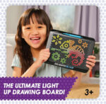 Megasketcher Tomy Lights Alive | Light Up Drawing Pad for Kids, Includes Pen with Roller, 2 Stencils | Drawing Toys for Ages 3+ Years - Image 3