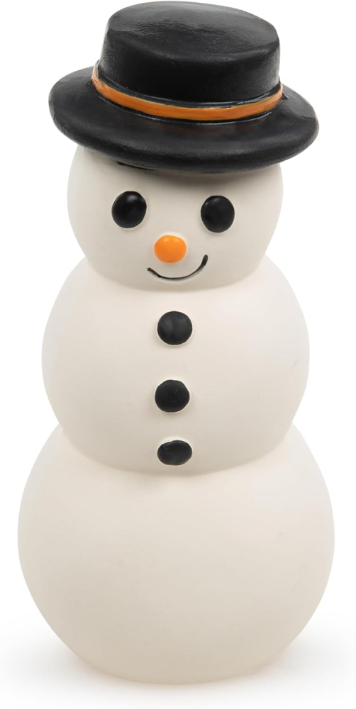 Petface Santos Snowman Latex Christmas Dog Toy with Built-In Squeaker