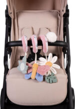 Red Kite Spiraloo Twisty Activity Toy with Baby Safe Mirror & Teether - Rose & Ivy - Image 7
