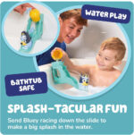 Toomies Bluey’s Waterslide, Bath Toy for Toddlers, Water Play, Moving Eyes, Fine Motor Skill Development, Suction Cup Attachment, For Ages 18 Months+, Durable and Safe Bath Toy for Kids - Image 7