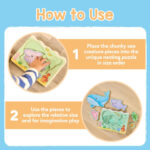Orchard Toys Under The Sea Wooden Nesting Puzzles For Kids 1 Year For Educational Early Learning. Ocean Theme - Image 3