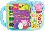 VTech Peppa Pig: Learn & Discover Book, Official Character Educational Learning Toy, Music, Phrases & Voice of Peppa Pig, Learn Letters & Words, Gift for Kids Age 2, 3, 4, 5 Years, English Version
