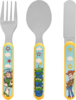 Toy Story Playtime 3 Piece Cutlery Set – Metal, Reusable Children's Knife, Fork & Spoon, Kids-Size, Made from Food-Safe Stainless Steel & ABS Plastic – for 36 Months & Up - Image 2
