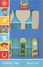 Toy Story Playtime 3 Piece Cutlery Set – Metal, Reusable Children's Knife, Fork & Spoon, Kids-Size, Made from Food-Safe Stainless Steel & ABS Plastic – for 36 Months & Up