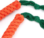 Zappi Co 2 Pack Carrot Dog Rope Chew Toys (22cm) - Durable Dental Cleaning & Teething for Small, Medium, Large Dogs - Image 2