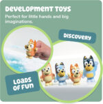 Toomies Bluey Squirter 4-Pack, Bath Toy Set With Bluey, Bingo, Mum And Dad, Water Squirting Fun For Toddlers, Designed For Little Hands, Promotes Motor Skills, Creative Play, Ages 18 Months plus - Image 4