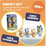 Toomies Bluey Squirter 4-Pack, Bath Toy Set With Bluey, Bingo, Mum And Dad, Water Squirting Fun For Toddlers, Designed For Little Hands, Promotes Motor Skills, Creative Play, Ages 18 Months plus - Image 5