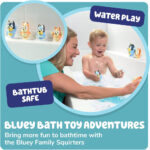 Toomies Bluey Squirter 4-Pack, Bath Toy Set With Bluey, Bingo, Mum And Dad, Water Squirting Fun For Toddlers, Designed For Little Hands, Promotes Motor Skills, Creative Play, Ages 18 Months plus - Image 6