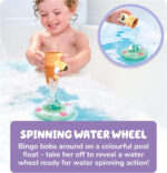 Toomies Bluey Splash and Float Bingo - Bath Toy Pourer Cup with Shower Holes and Water Wheel Toy Pool Ring- Sensory Water Toys - Officially Licensed Bluey Toys - Baby Bath Toys for +18 Months - Image 7