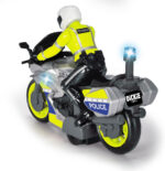 Dickie Toys Police Motorcycle Toy Motorcycle with Police Figure for Children Aged 3 Years and Up with Blue Light and Siren, Freewheel, 17 cm Long - Image 6