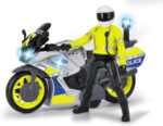 Dickie Toys Police Motorcycle Toy Motorcycle with Police Figure for Children Aged 3 Years and Up with Blue Light and Siren, Freewheel, 17 cm Long - Image 8