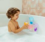 Munchkin Falls Bath Toy with Suction Cups|Multi-Colored Waterfall Bath Playset | Includes 3 Interactive Toys & 1 Pouring Cup | Fun Waterway for Tub Time - Image 2
