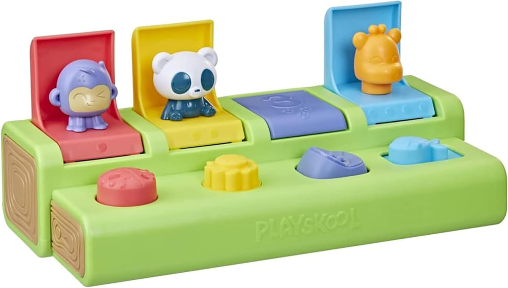 Playskool Busy Poppin’ Pals Pop-up Activity Toy for Babies and Toddlers Ages 9 Months+ (thinkassemble.co.uk Exclusive)