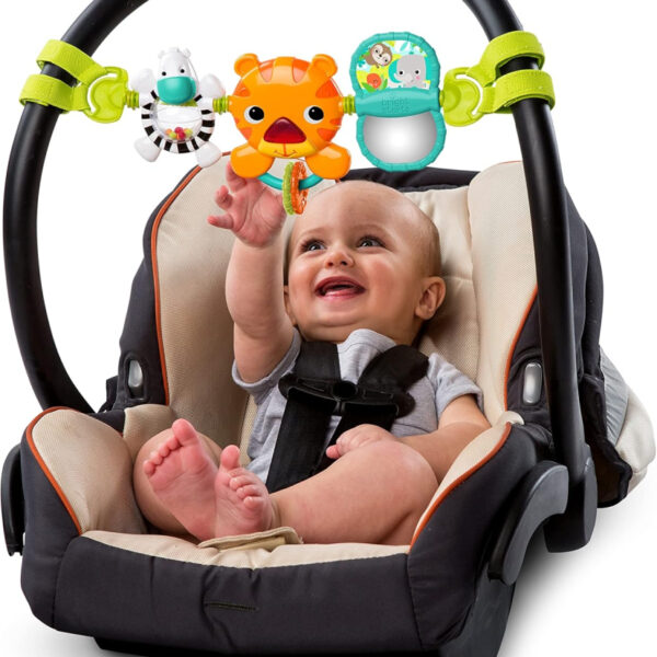 Bright Starts Take Along Toy Bar for Baby Car Seats/Carriers
