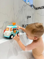 Nuby Ice Cream Shop Bubble Machine Bath Toy - Suction Cups | Includes 2 Cones | Interactive Play | Suitable from 3 Years - Image 4