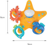 Nuby Starfish Hoopla Floating Bath Toy – Includes 3 Throwing Rings | BPA Free | Suitable for Ages 18 Months Plus - Image 9