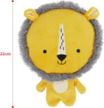 Rosewood Leo Lion, Plush Interactive Dog Toy With Giant Squeaker And Crinkle Body - Yellow - Image 4