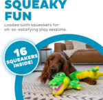 Outward Hound Squeaker Matz Plush Gator Dog Toy, XL - Image 2