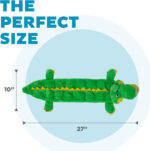 Outward Hound Squeaker Matz Plush Gator Dog Toy, XL - Image 5