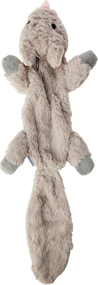 Mad About Pets Unstuffed Chipmunk Character Soft Dog Toy Plush Fun Interactive Playing Cosy Cuddly Durable Safe Washable for Large Medium Small Breeds