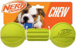 Nerf Dog Barbell Chew Toy, 7.5-Inch, Yellow
