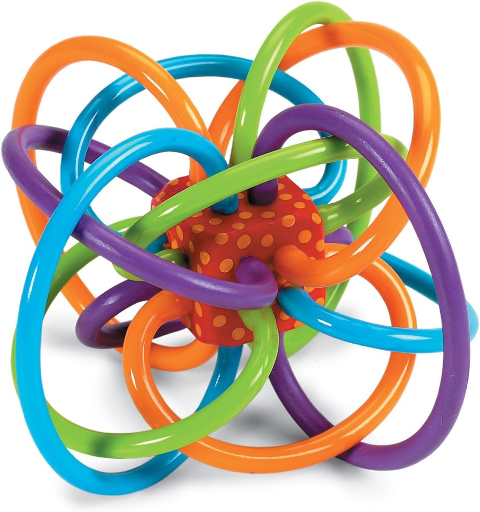 Manhattan Toy Winkel Rattle and Sensory Teether Toy, 1 - Pack