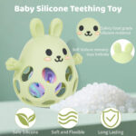 Teething Toys & Rattle Teething Mitten for Baby, Sensory Chew Toy Teethers Grab Ball for Autism, Sensory Toys for Babies 0-6 Months 12-24 Months, Easy to GRAP, Relief to ADHD & Anxiety - Image 5