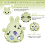 Teething Toys & Rattle Teething Mitten for Baby, Sensory Chew Toy Teethers Grab Ball for Autism, Sensory Toys for Babies 0-6 Months 12-24 Months, Easy to GRAP, Relief to ADHD & Anxiety - Image 6