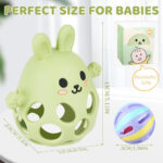 Teething Toys & Rattle Teething Mitten for Baby, Sensory Chew Toy Teethers Grab Ball for Autism, Sensory Toys for Babies 0-6 Months 12-24 Months, Easy to GRAP, Relief to ADHD & Anxiety - Image 7