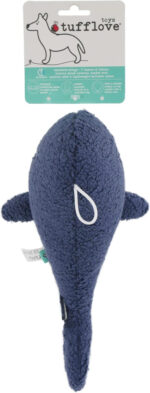 Tufflove Luxury Plush Whale Toy for Dogs, Medium, Tough Dog Toy, for Medium to Large Dogs, Blue - Image 6
