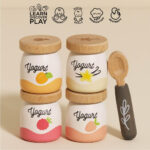 Le Toy Van – Wooden Yogurt Play Food Pack | Detailed Wooden Play Food - Suitable for Ages 2+ years - Image 7
