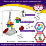 Super Bird Creations SB751 Foraging Puzzle Toy for Parrots, Conures, African Greys - Bird Feeder, Enrichment Activity, Versatile Forager for Mental Stimulation - Durable PVC - Medium/Large, 3”x5”x8 - Image 6
