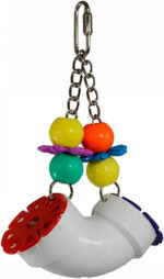 Super Bird Creations SB751 Foraging Puzzle Toy for Parrots, Conures, African Greys - Bird Feeder, Enrichment Activity, Versatile Forager for Mental Stimulation - Durable PVC - Medium/Large, 3”x5”x8 - Image 8