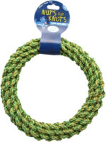 Nuts For Knots Rope Ring Dog Toy, Large, Assorted Colours - Image 4