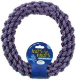 Nuts For Knots Rope Ring Dog Toy, Large, Assorted Colours - Image 5
