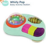 B. toys – Baby Activity Station – High Chair Suction Cup Toy with Music & Lights – Sensory Activity Center – Developmental Toys for Babies, Infants – whirly pop – 6+ Months - Image 9