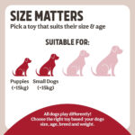 Rosewood Natural Nippers Shake and Rattle Puppy Toy – Soft Plush Dog Toy with Rattle Sound – Teething Toy for Puppies and Small Dogs – Interactive and Safe Chew Toy - Image 5
