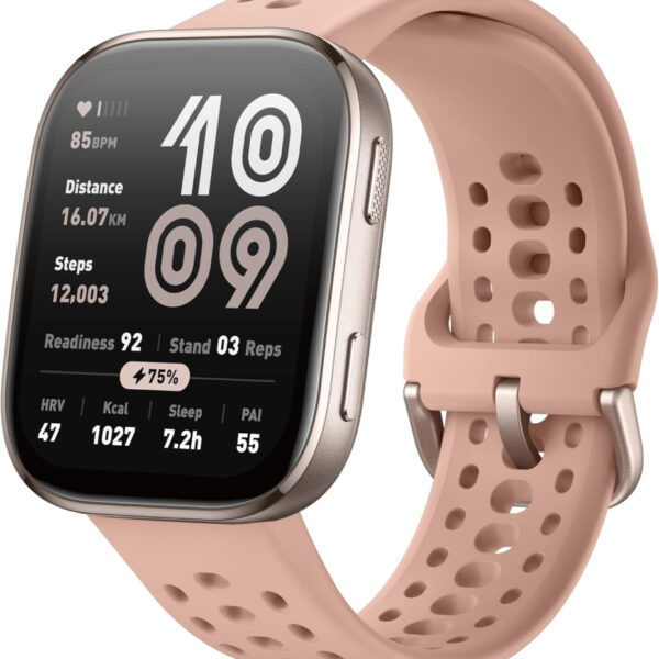 AMAZFIT Bip 6 Smart Watch 46mm, 14 Day Battery, 1.97" AMOLED Display, GPS & Free Maps, AI, Bluetooth Call & Text, Health, Fitness & Sleep Tracker, 140+ Workout Modes, 5 ATM Water-Resistance